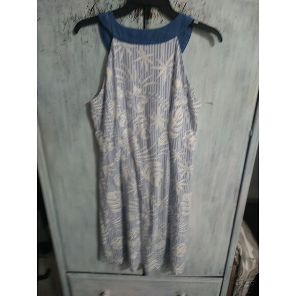 Tommy Bahama V-neck Sleeveless Dress Medium Floral Boho Beachy Feminine Cottage - Picture 6 of 10